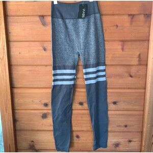 NWT Charcoal Gray Savvi Striped Legging S
